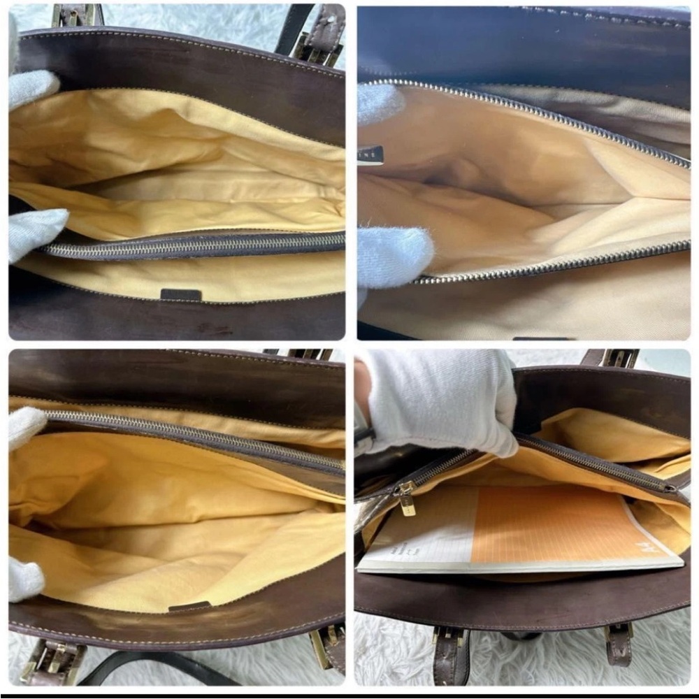 Celine Brown Monogram Tote Bag - Picture 7 of 11